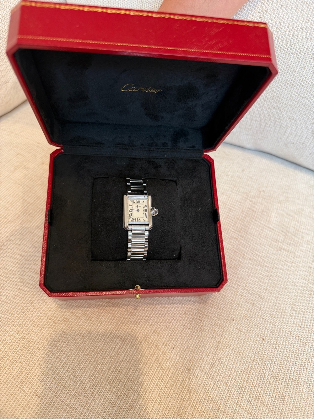 Cartier Tank Must Small Model ref. WSTA0107 / 4322, complete set with warranty - Picture 8 of 8